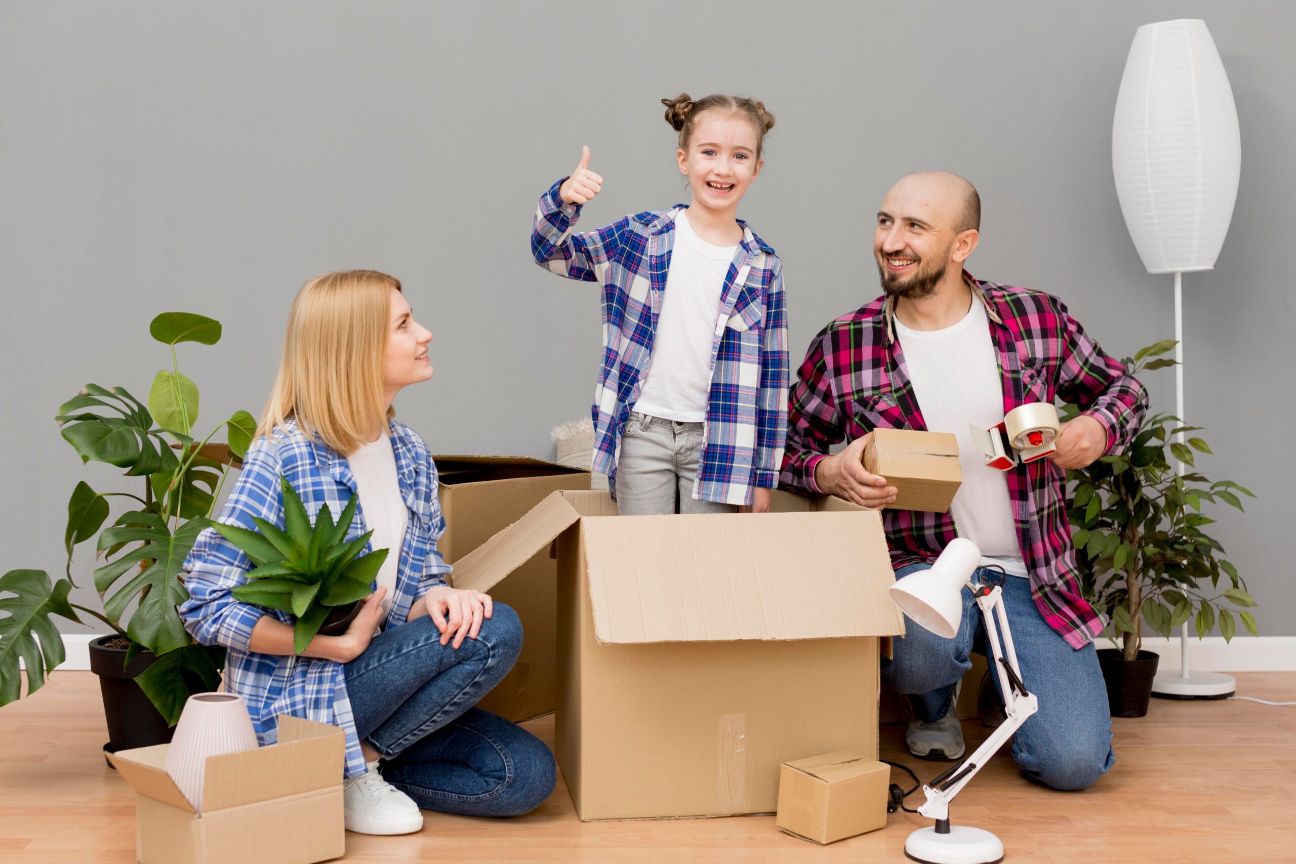 Family doing Local Moving with packers and movers in India