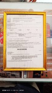 Municipal Corporation Enlistment Certificate of Murti Packers and Movers for 2024-2025