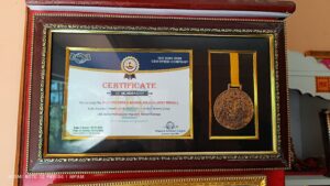 2023 Membership Certificate and Medal awarded to Murti Packers and Movers by IPG