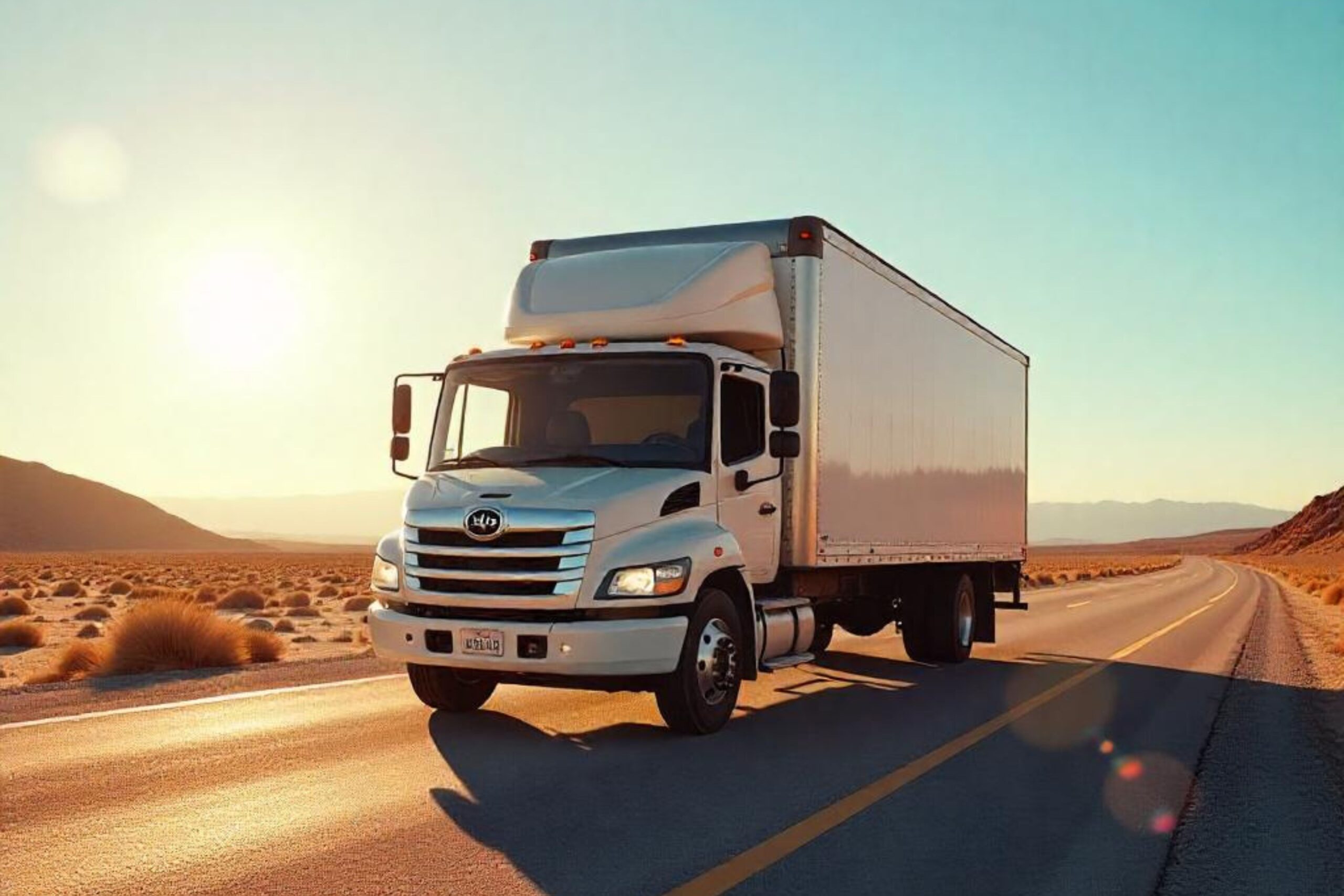 Long-Distance Moving truck crossing state border of india