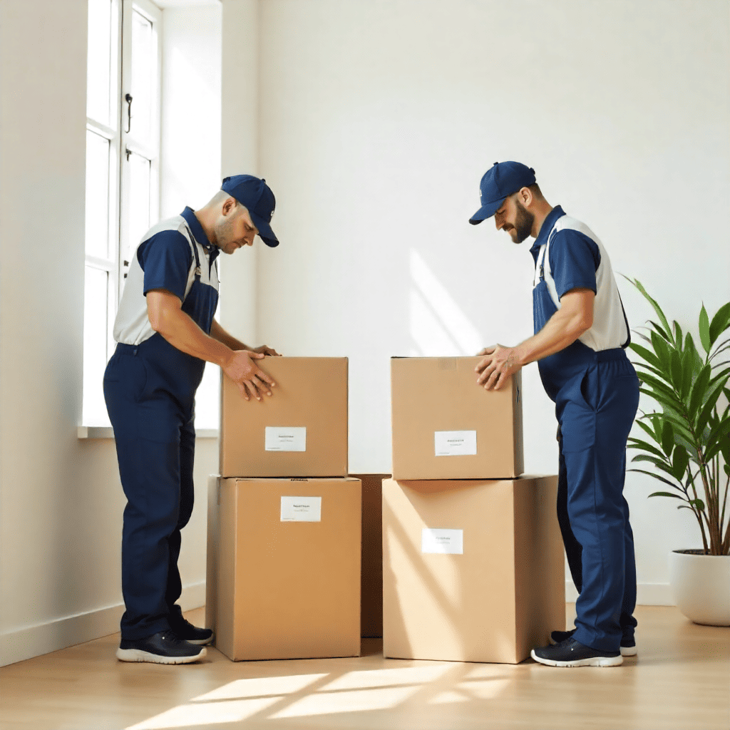 Professional Murti Packers and Movers team packing household items for safe home shifting in Alwar